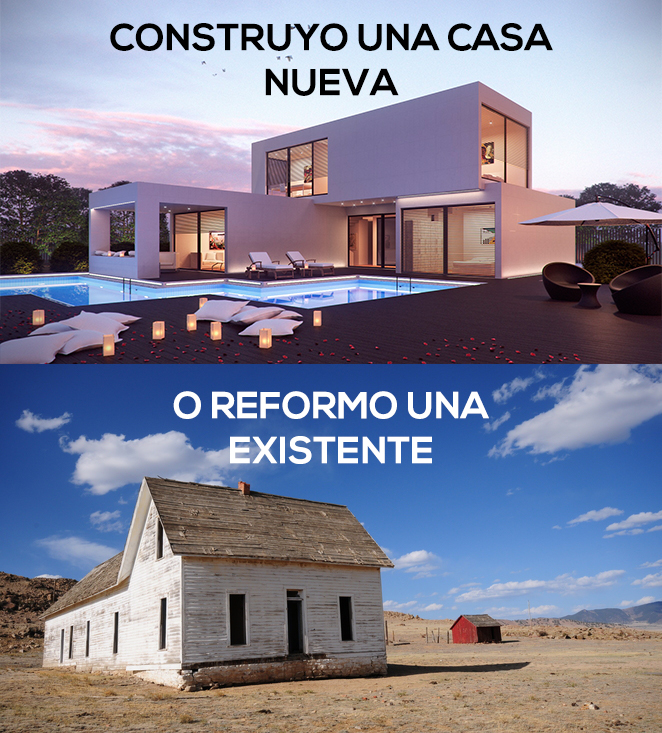¿Me compro una parcela o reformo una casa antigua?