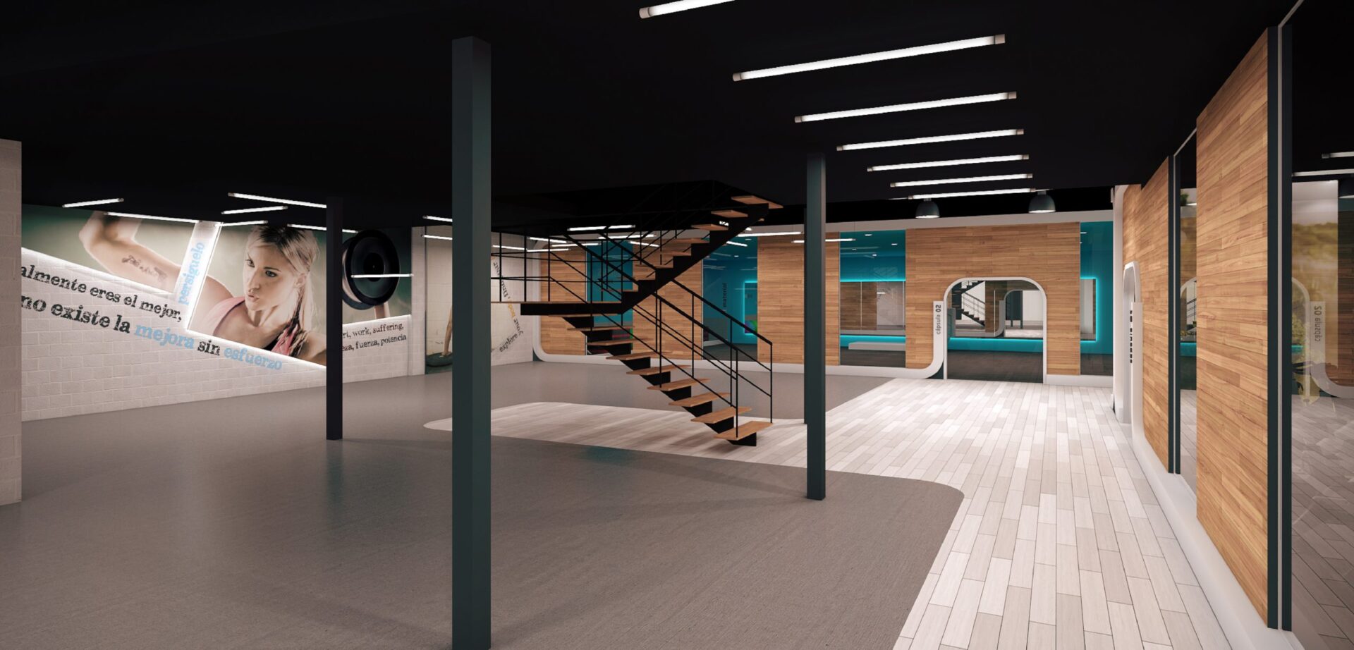 Synergym, propuesta de diseño · Klic Arquitectos