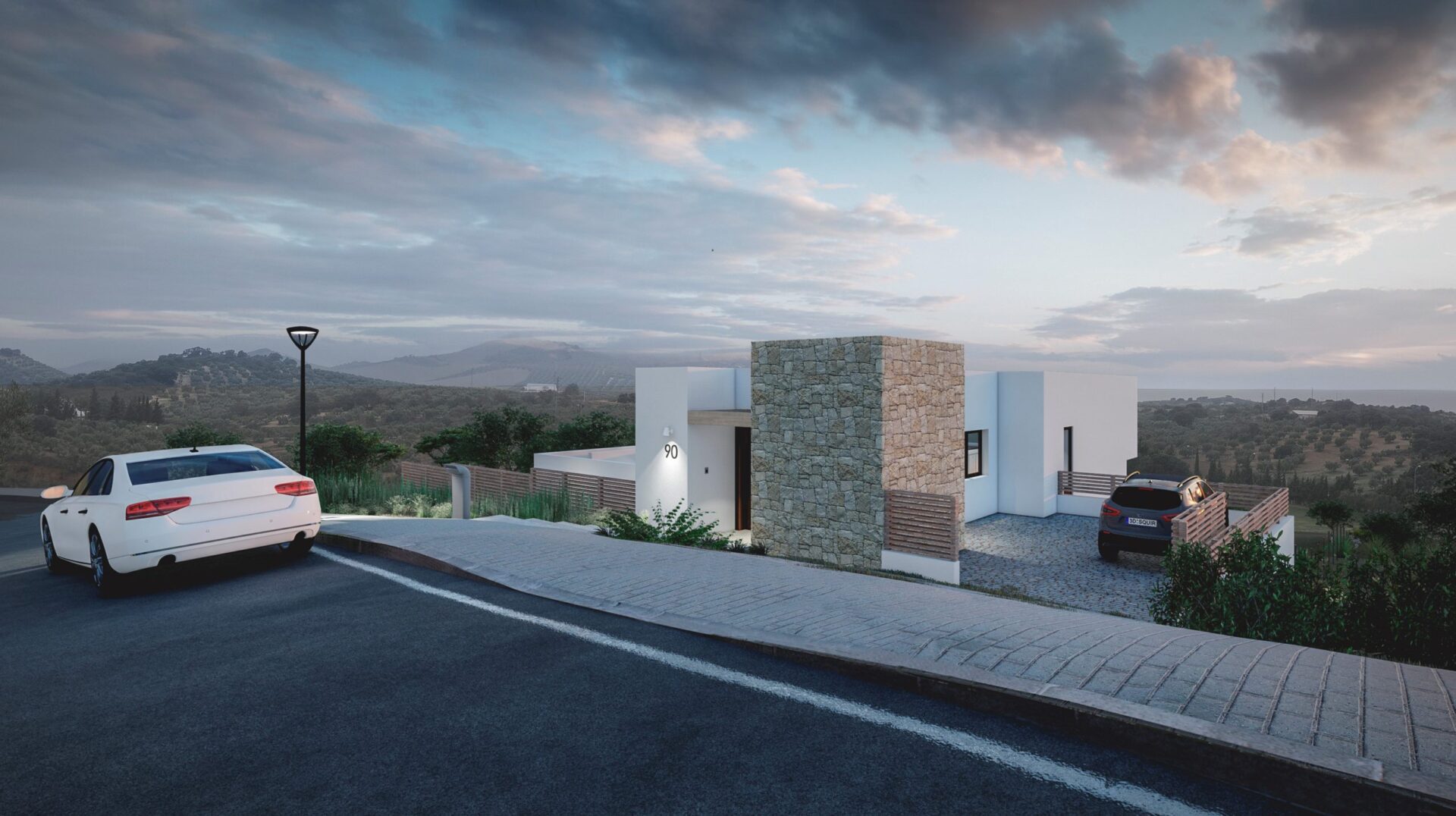 Volumétrie extérieure de la Parcelle 90 à Antequera (Málaga), Klic Arquitectos