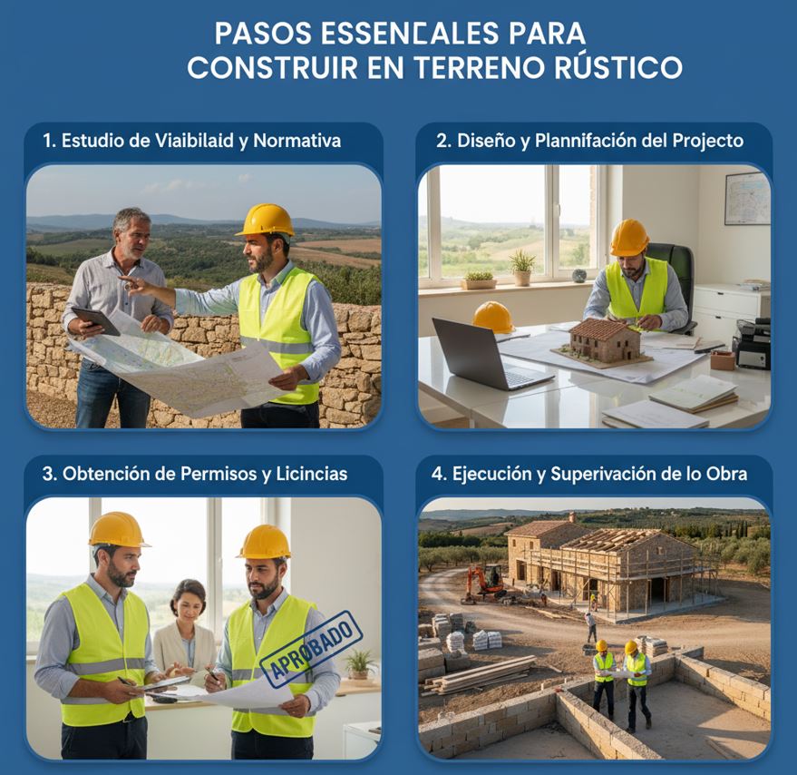 pasos esenciales terreno rustico