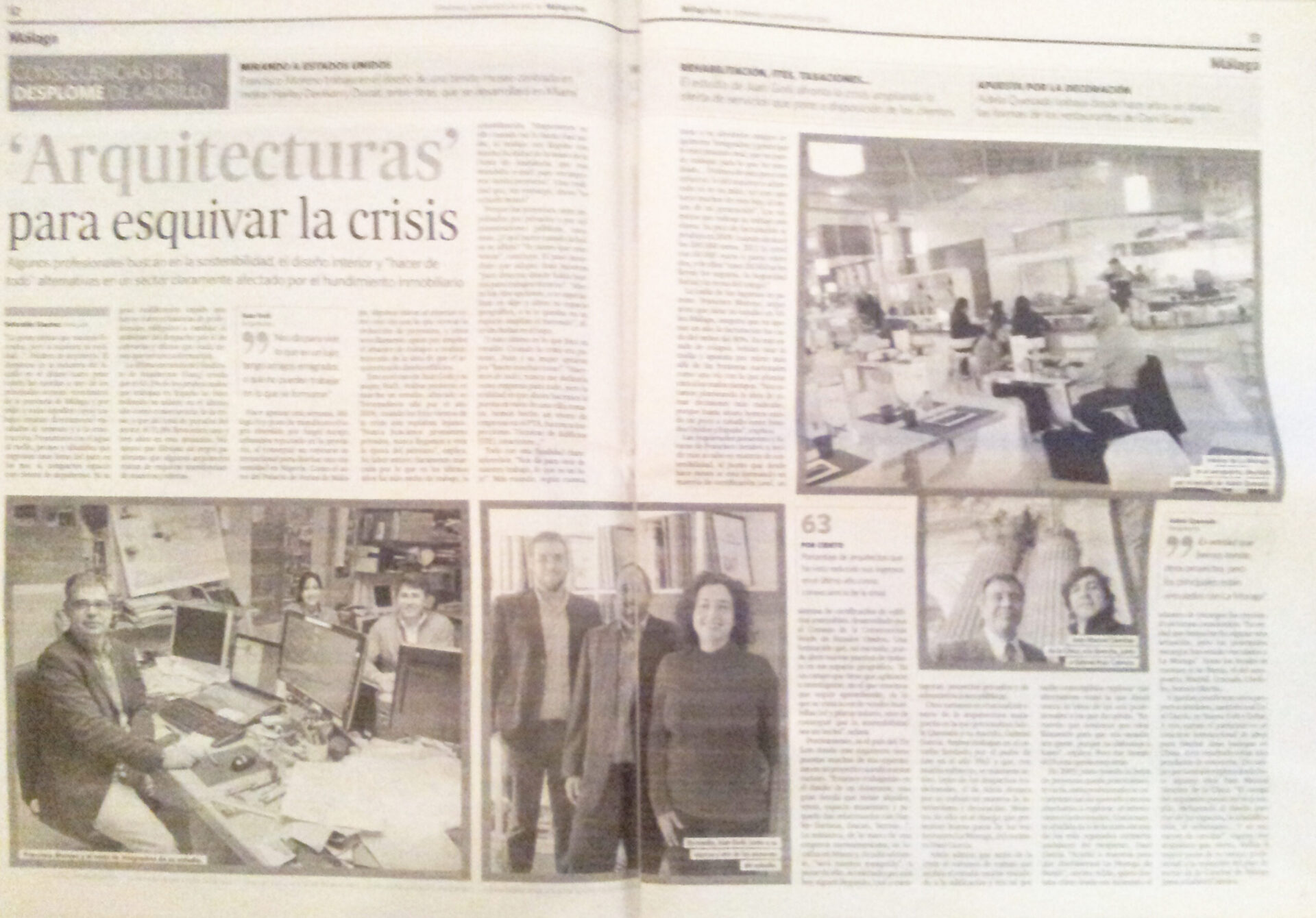 Estudios de arquitectura en Málaga en tiempos de crisis · Klic Arquitectos