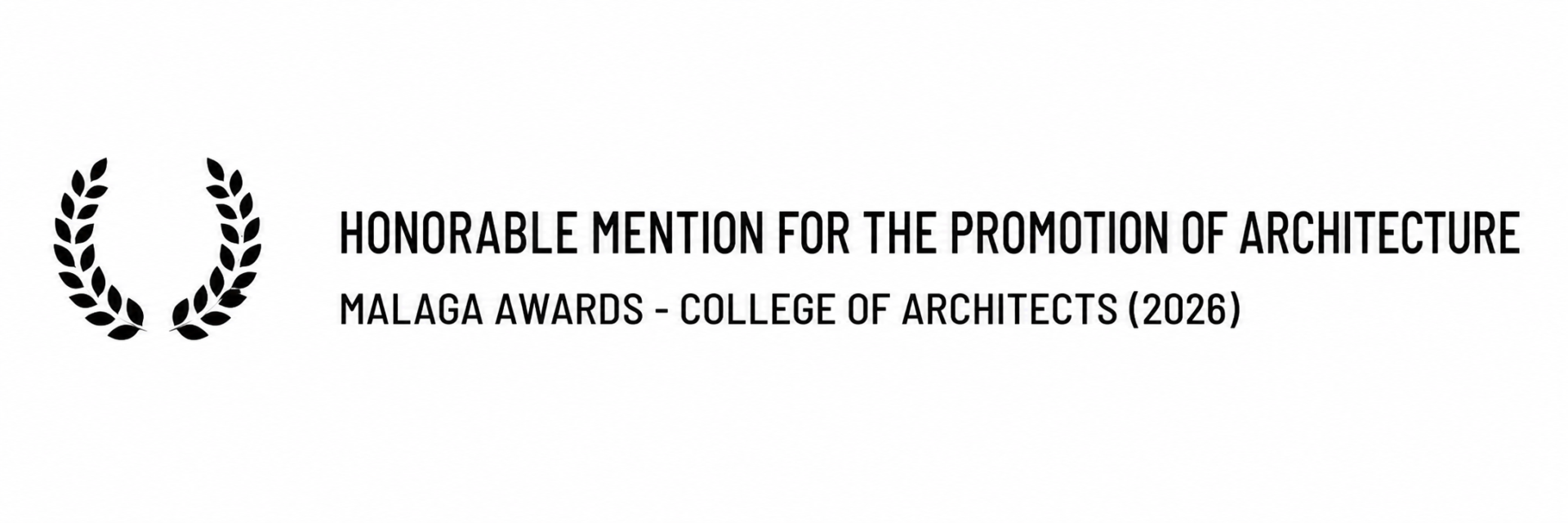 Honorable Mention for the Promotion of Architecture · Málaga Awards, College of Architects 2026 · Klic Arquitectos