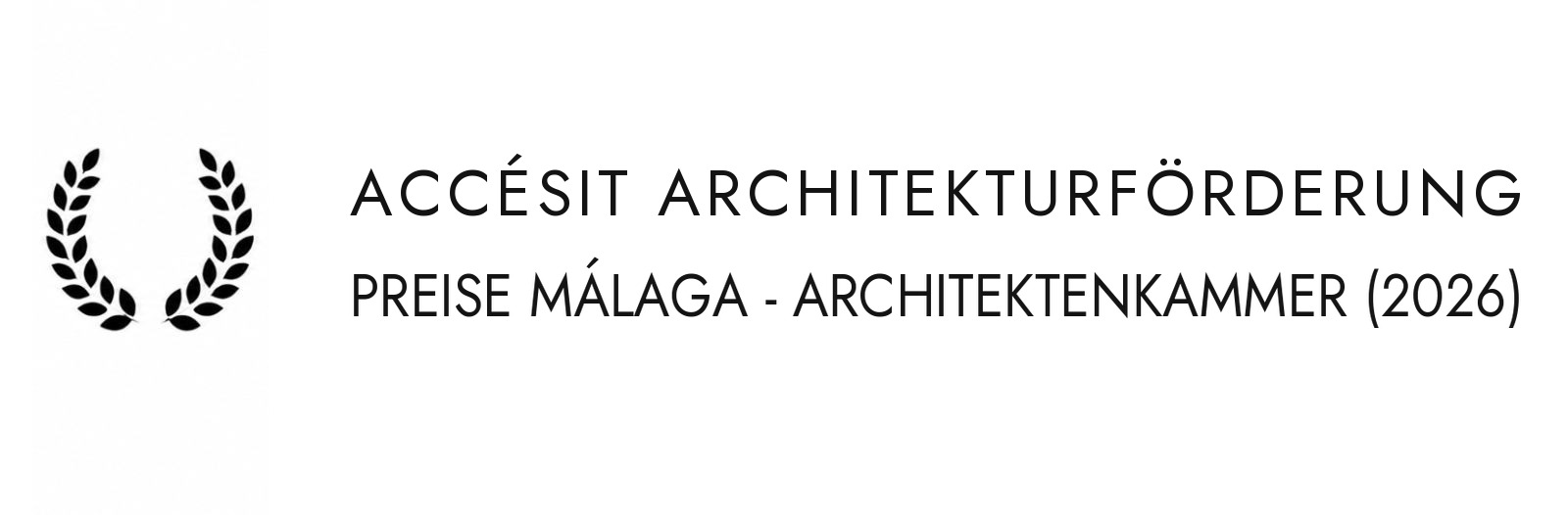 Accésit Architekturförderung · Architekturpreise Málaga 2026 · Klic Arquitectos