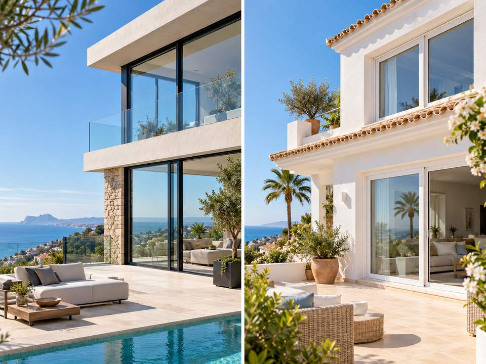 Aluminium oder PVC für Fenster an der Costa del Sol