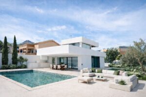 Infografía · De Casa Maravillas con piscina y zona de relax en Benalmádena (Málaga), vivienda unifamiliar de Klic Arquitectos