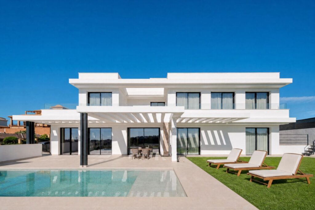 Infografía · Vivienda unifamiliar contemporánea en la Costa del Sol · Klic Arquitectos