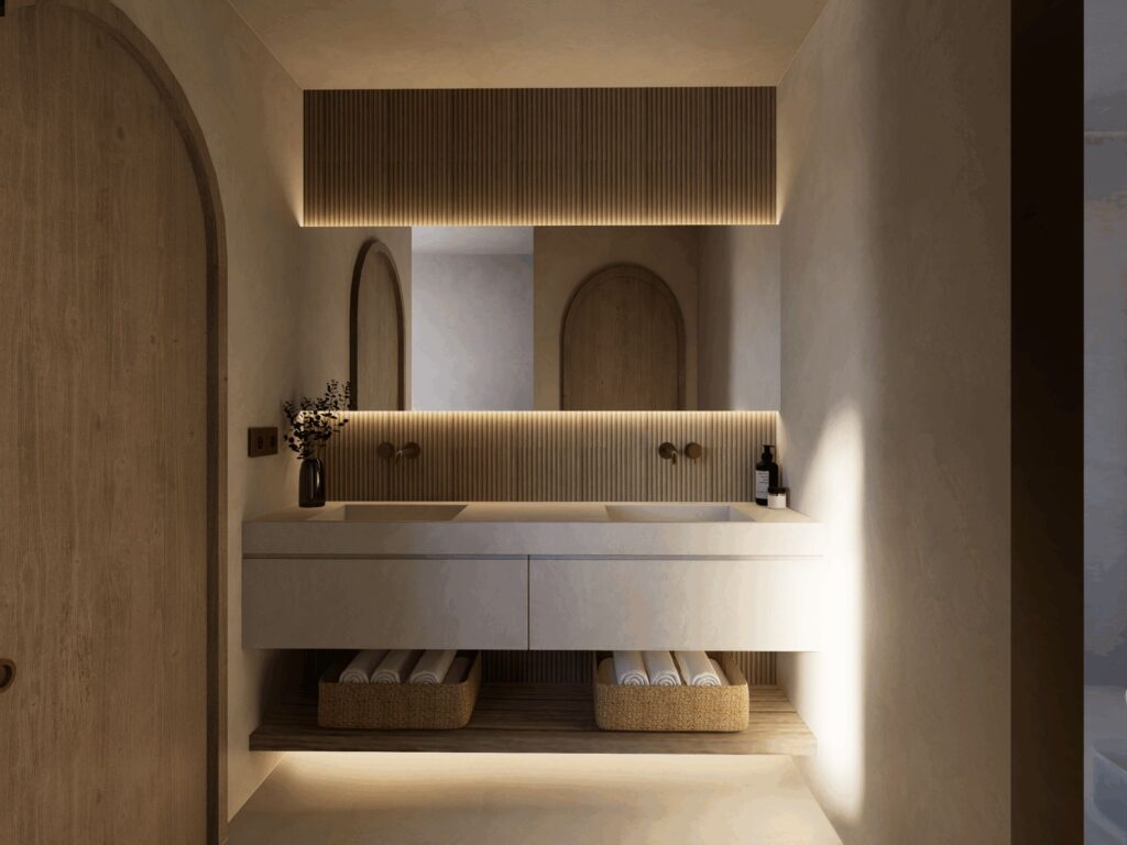 Baño reformado de Casa Florez · reforma con interiorismo · Klic Arquitectos